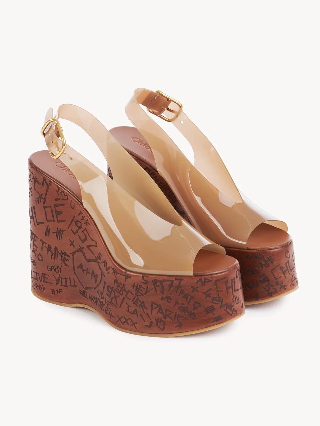 Maxime Wedge Sandal in Sunny Brown, $1145 (approximately PP65,095.51), CHLOE, chloe.com